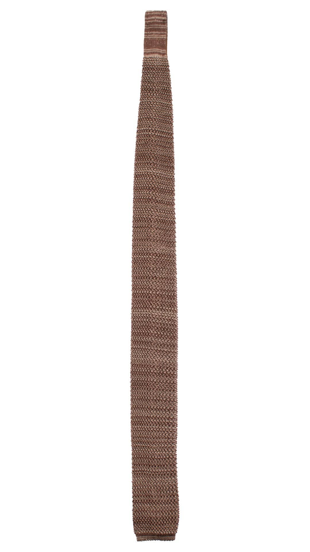 Graffeo Cravatte – wholesale Necktie – Men’s – Brown Grey Dove Solid Color Knitted Silk Wool Tricot Tie TRI7502