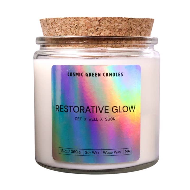 Restorative Glow Candle for wholesale by Cosmic Green Candles
