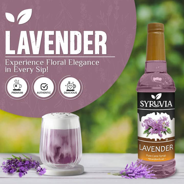 Syruvia - Wholesale Flavored Syrup - Lavender Syrup1