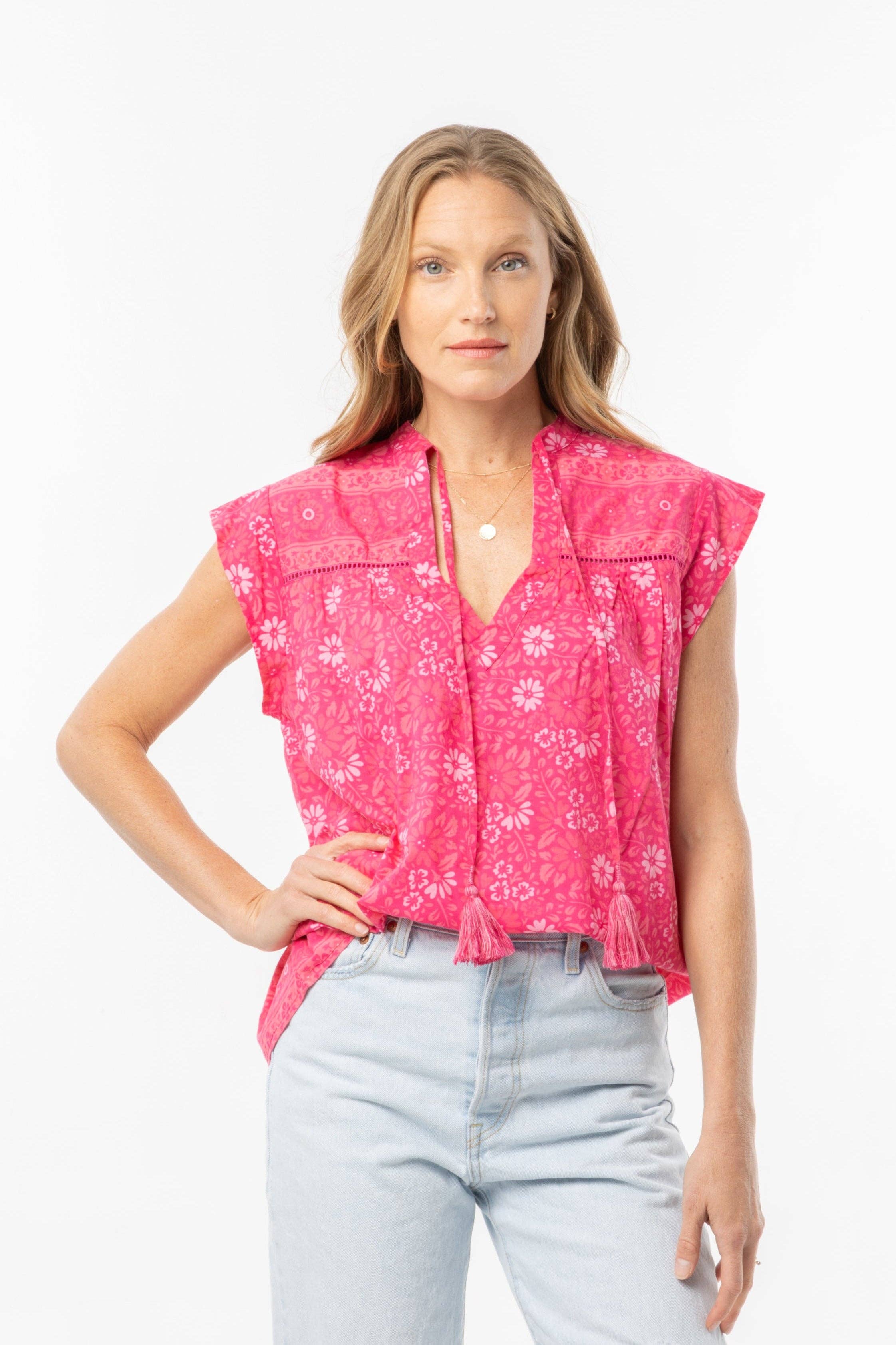 Martina Top. Magenta for wholesale on Faire1