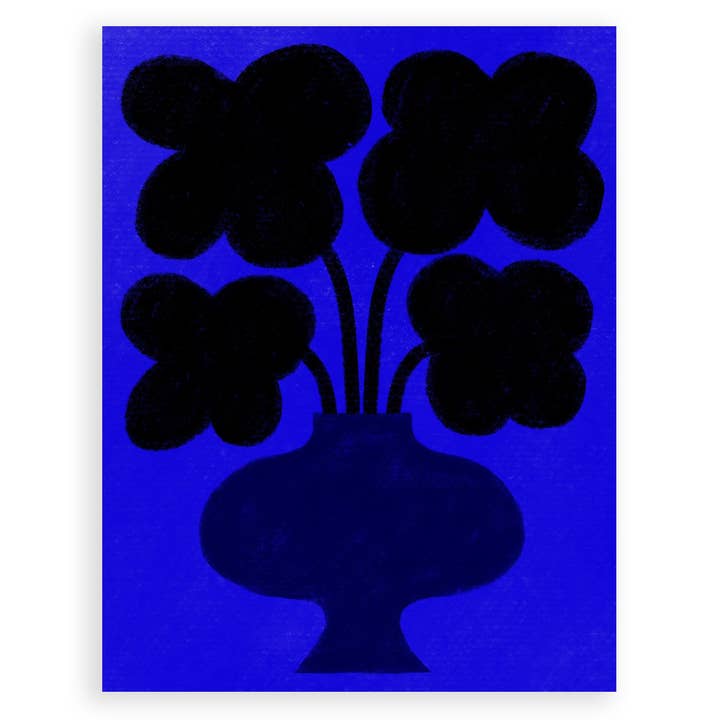 Allison Poplett - Wholesale Art Print - Black and Blue Art Print2