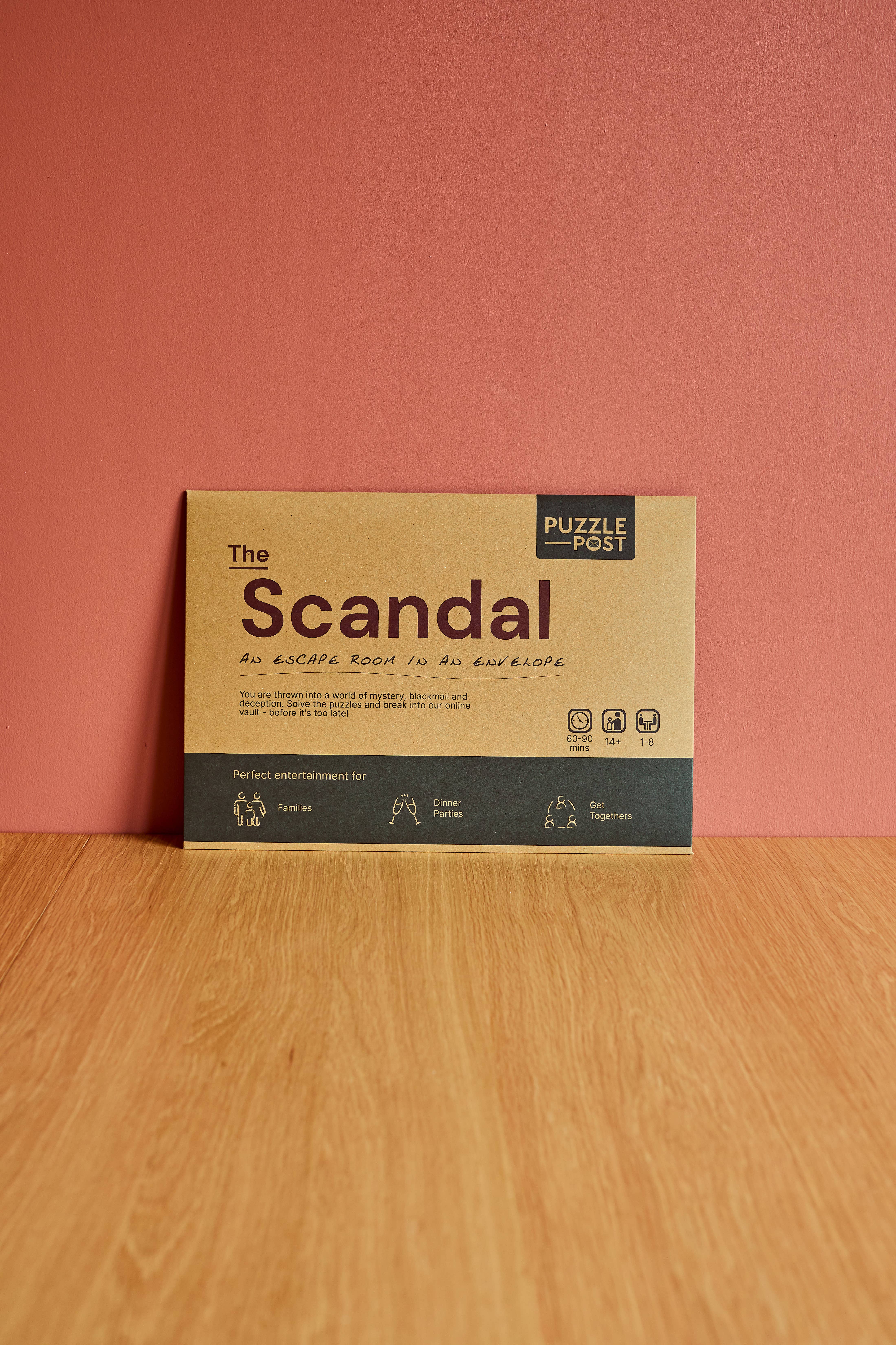 Puzzle Post Games - Vendita all'ingrosso Giochi da tavolo - Escape Room | Gioco di enigmi | Gioco da tavolo | Lo Scandalo
