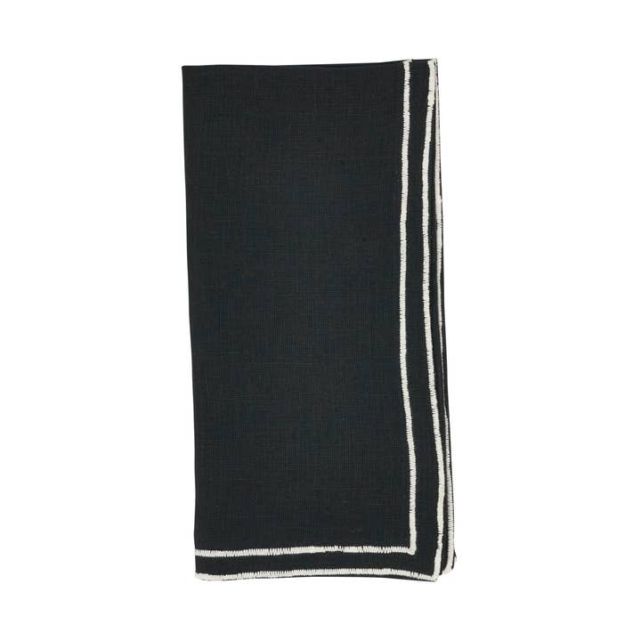 Doppelt bestickte Serviette für den Großhandel von Saro Lifestyle