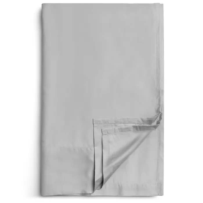 Sunrise Cloud Grey Twin XL Sateen Flat Sheet for wholesale by Bombacio