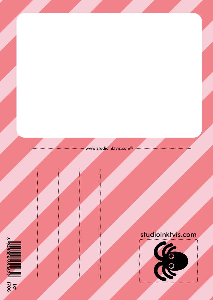 Studio Inktvis - Wholesale Postcard - Quote postcard Fuck social media1