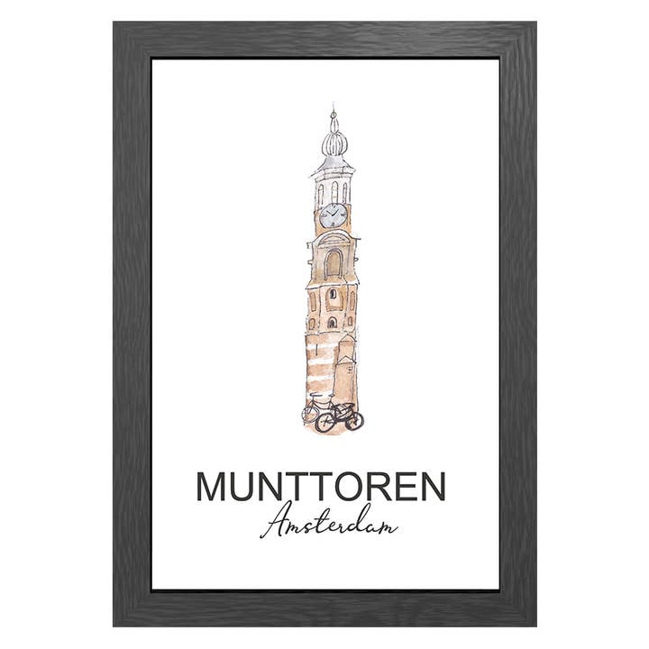 A3 Frame Munttoren Amsterdam for wholesale by JOYIN