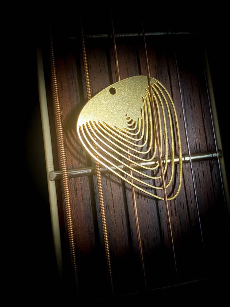 Aminimal - Wholesale Music Accessory - AMINIMAL GUITAR PICKS - 6pk - SERIES 1 Brass picks6