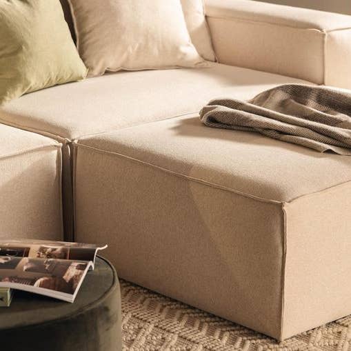 SCANDINAVIAN STORIES by MARTON - Wholesale Sofa - Copy of Stockholm L-shaped Sofa, Chenille Beige, removable & washable covers1