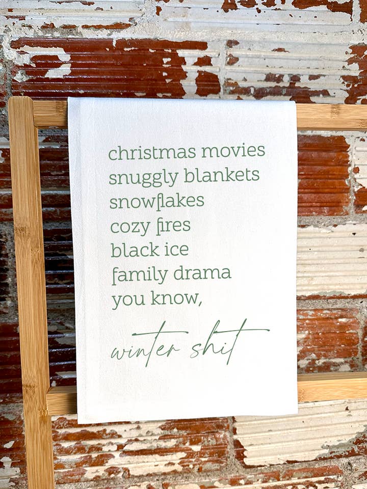 Toalha de chá de inverno por atacado de Mixed Ethically