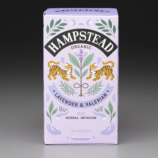 Hampstead Organic Lavender & Valeriaan (20 theezakjes) voor wholesale door Mark T. Wendell Tea Company