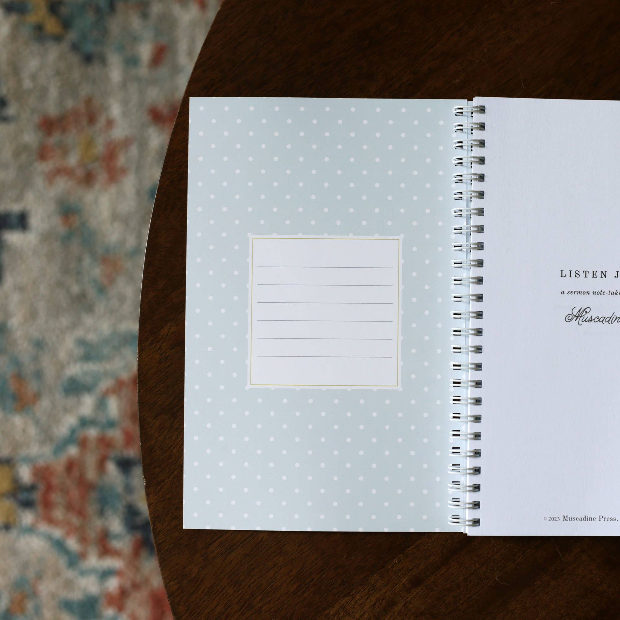 Muscadine Press - Wholesale Notebook - Sermon Notebook, Marigold Floral3