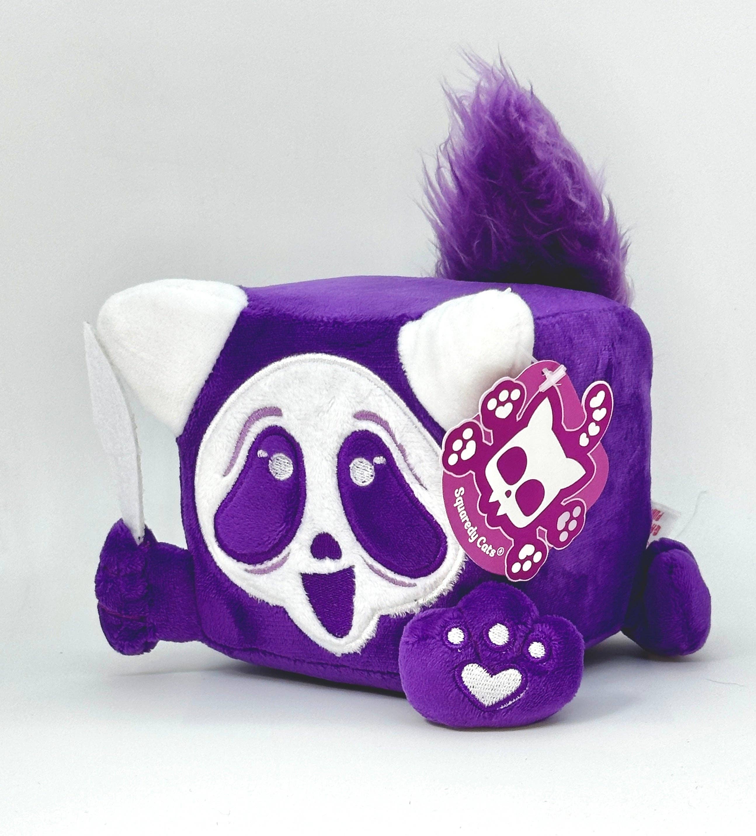 Squaredy Cats - Wholesale Stuffed/Plush Toy - Kids & Baby - GhostPuss PURPLE signature size SIGNED AND NUMBERED plushie xxx/2001