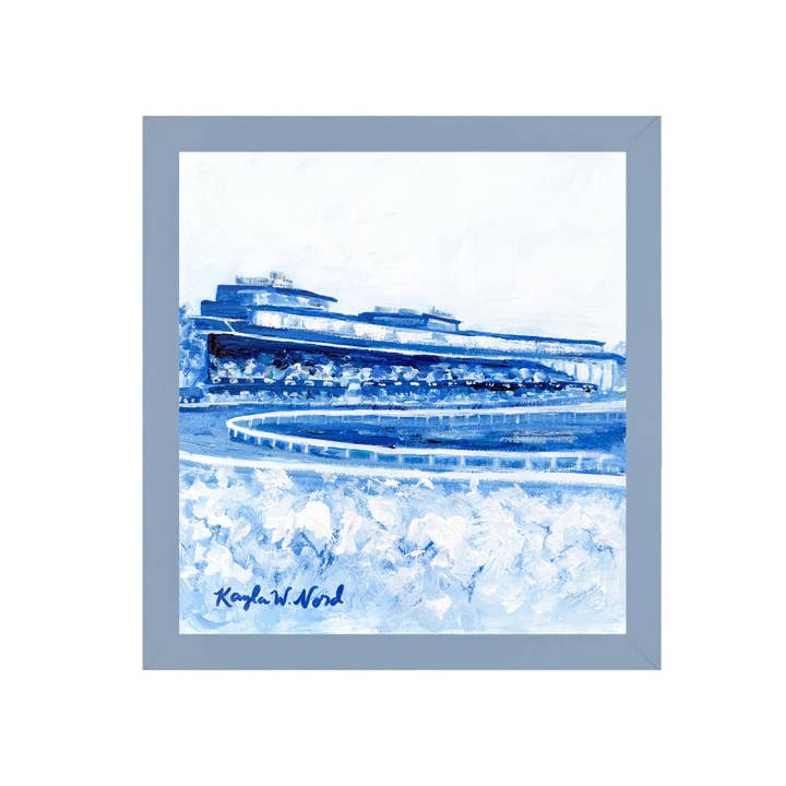 "Keeneland In Blue" (PRINT) for wholesale by Kayla Weber Art