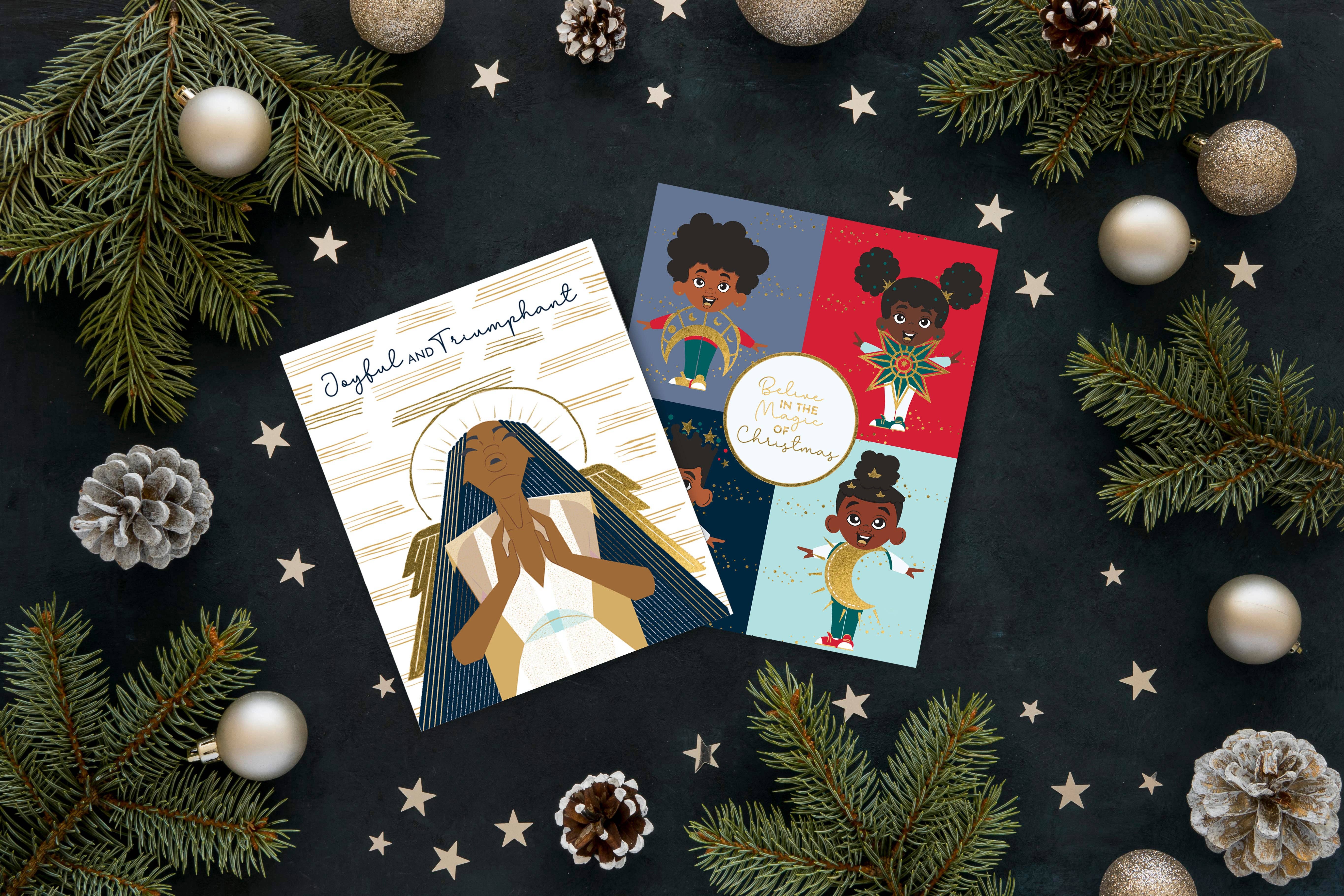 Black Paper Party - Wholesale Christmas Card - Celestial Holiday Cards7