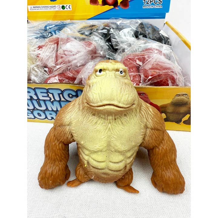 MIX COLOR Stretchy Glue-Sand Filled Rubber Gorilla for wholesale on Faire