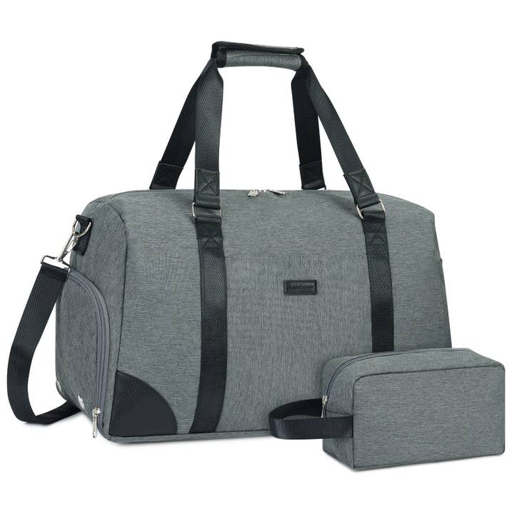 wandf - Wholesale Weekender Bag - Unisex - Carry On Weekend Bag with Shoe Compartment and Toiletry Bag