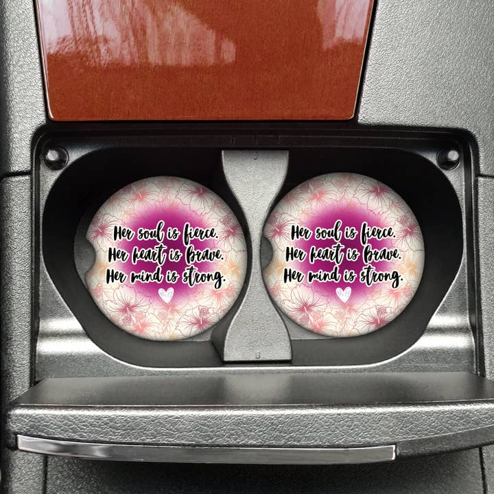 Her Soul is Fierce Car Coaster (set van 2) voor wholesale door SheMugs
