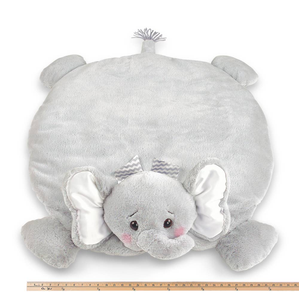 Bearington Collection - Wholesale Security/Cuddle Blanket - Baby - Lil' Spout Gray Elephant Belly Blanket2