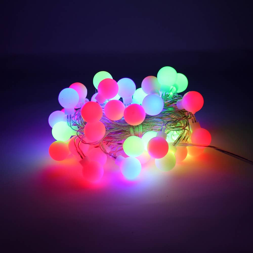 Perfect Holiday - Wholesale String lights - 50 LED String Light Bulb w/ connector - Multicolor