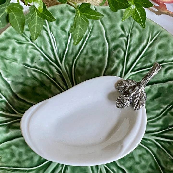 Strawberry Jam Server / Spoon Rest for wholesale by Vagabond House