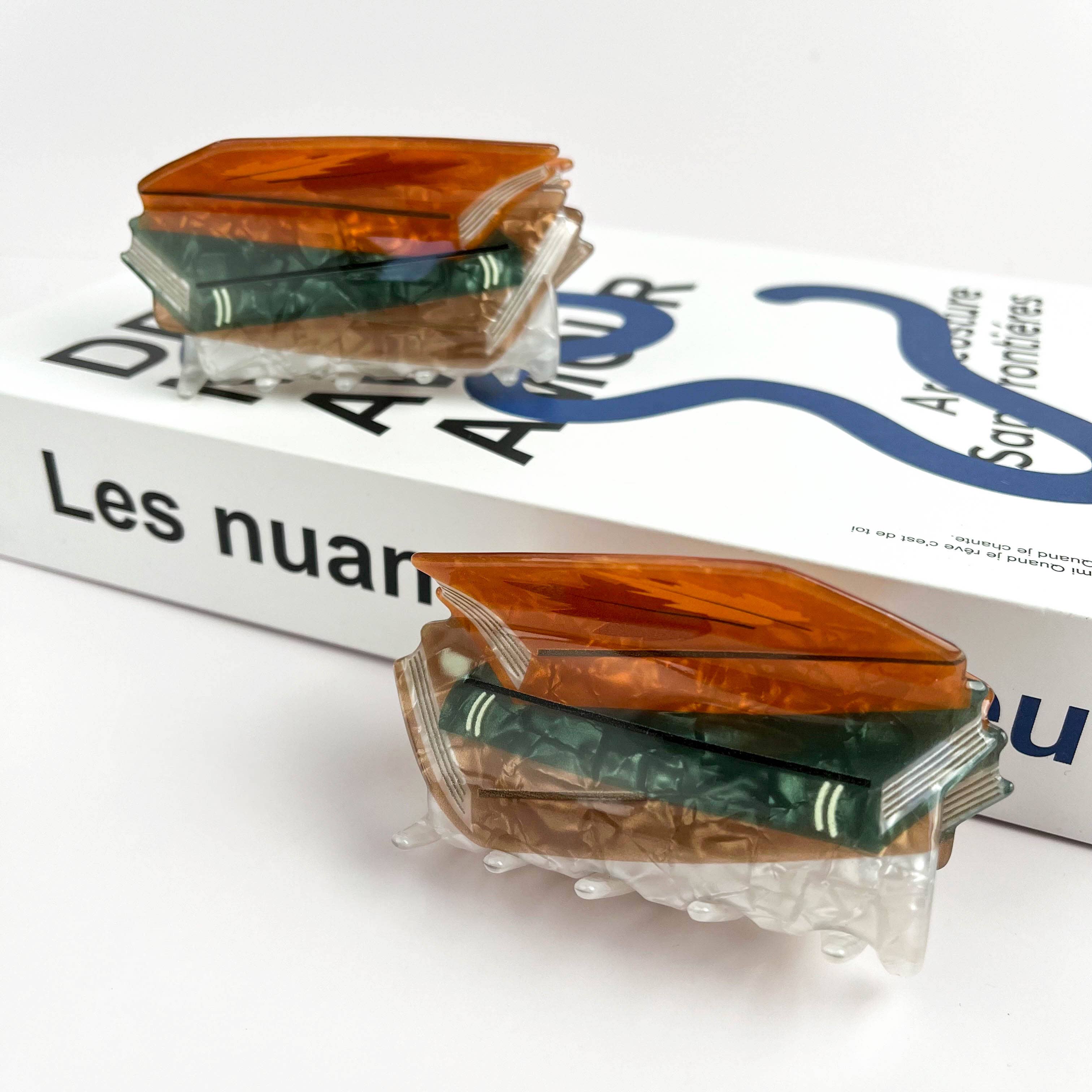 TheDivaSoap - Wholesale Hair Clip - Women's - Stacked Book Hair Claw Clip, Funny Hair Clip3