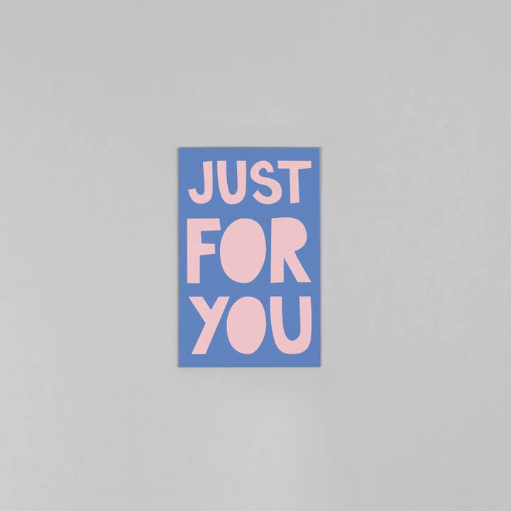 Mini card wood pulp Fred For You for wholesale by Kunst an Papier