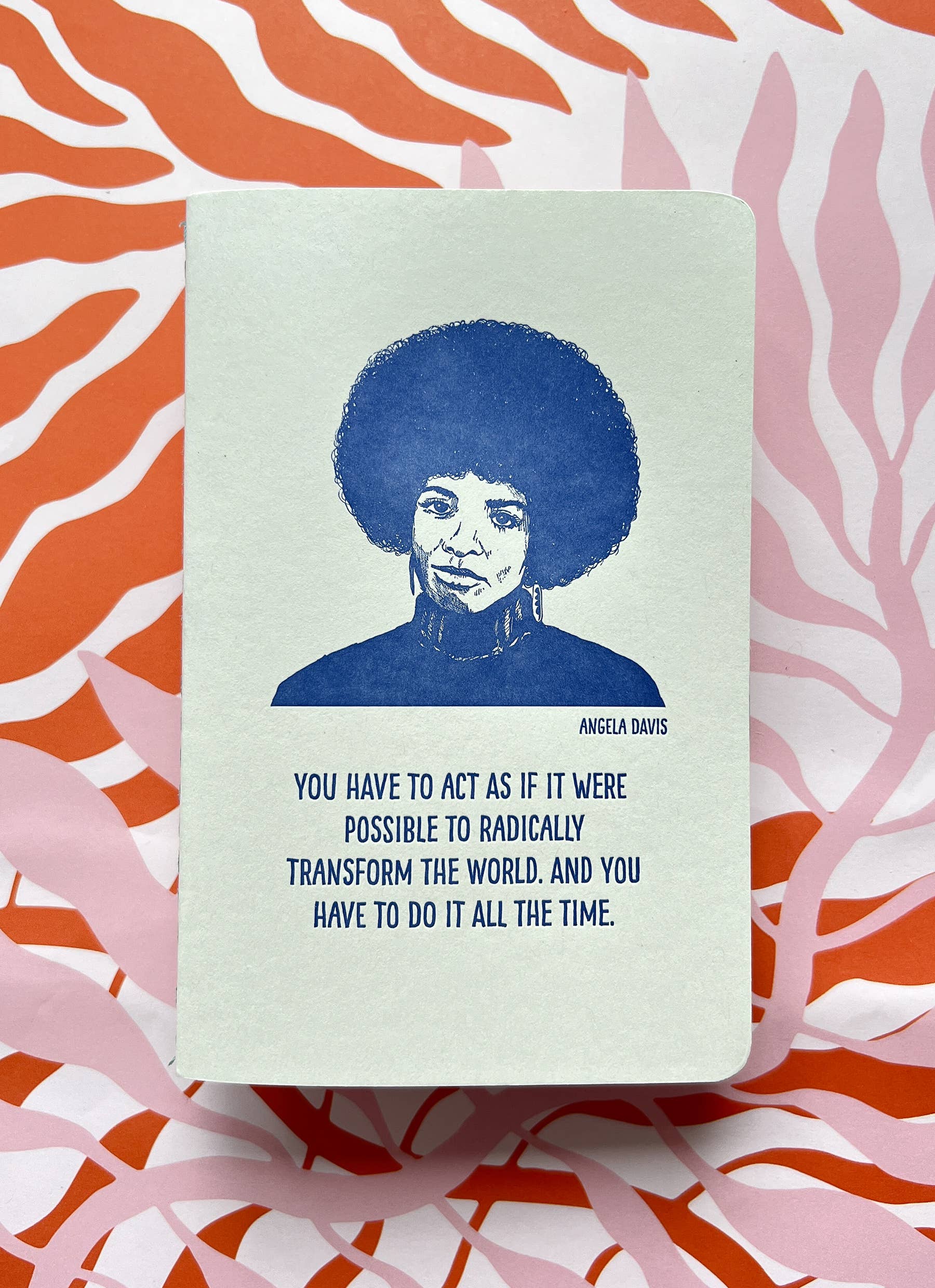 Blackbird Letterpress - Wholesale Notebook - Angela Davis letterpress notebook4