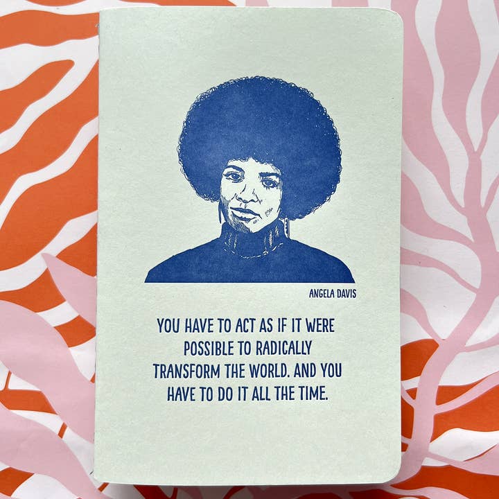 Blackbird Letterpress - Wholesale Notebook - Angela Davis letterpress notebook4