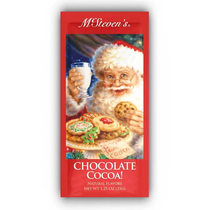 Santa Chocolate Cocoa (1.25oz Packets) for wholesale by McSteven's