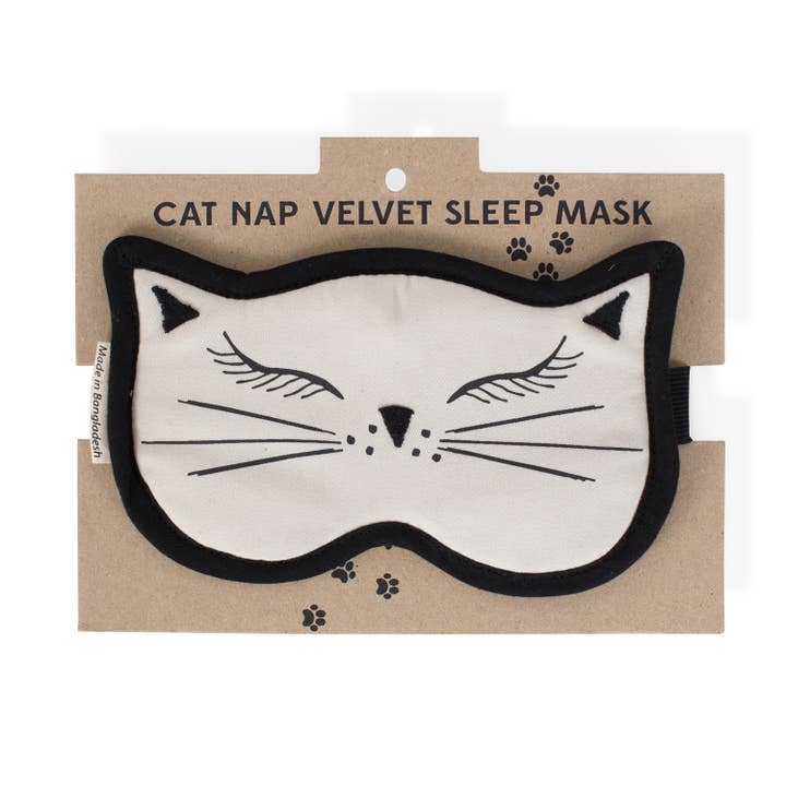 Ten Thousand Villages - Wholesale Sleep/Eye Mask - Cat Nap Velvet Sleep Mask
