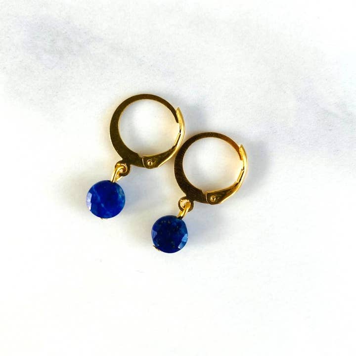 LITCHI - Wholesale Dangle Earrings - Mini Moon Marine Earrings