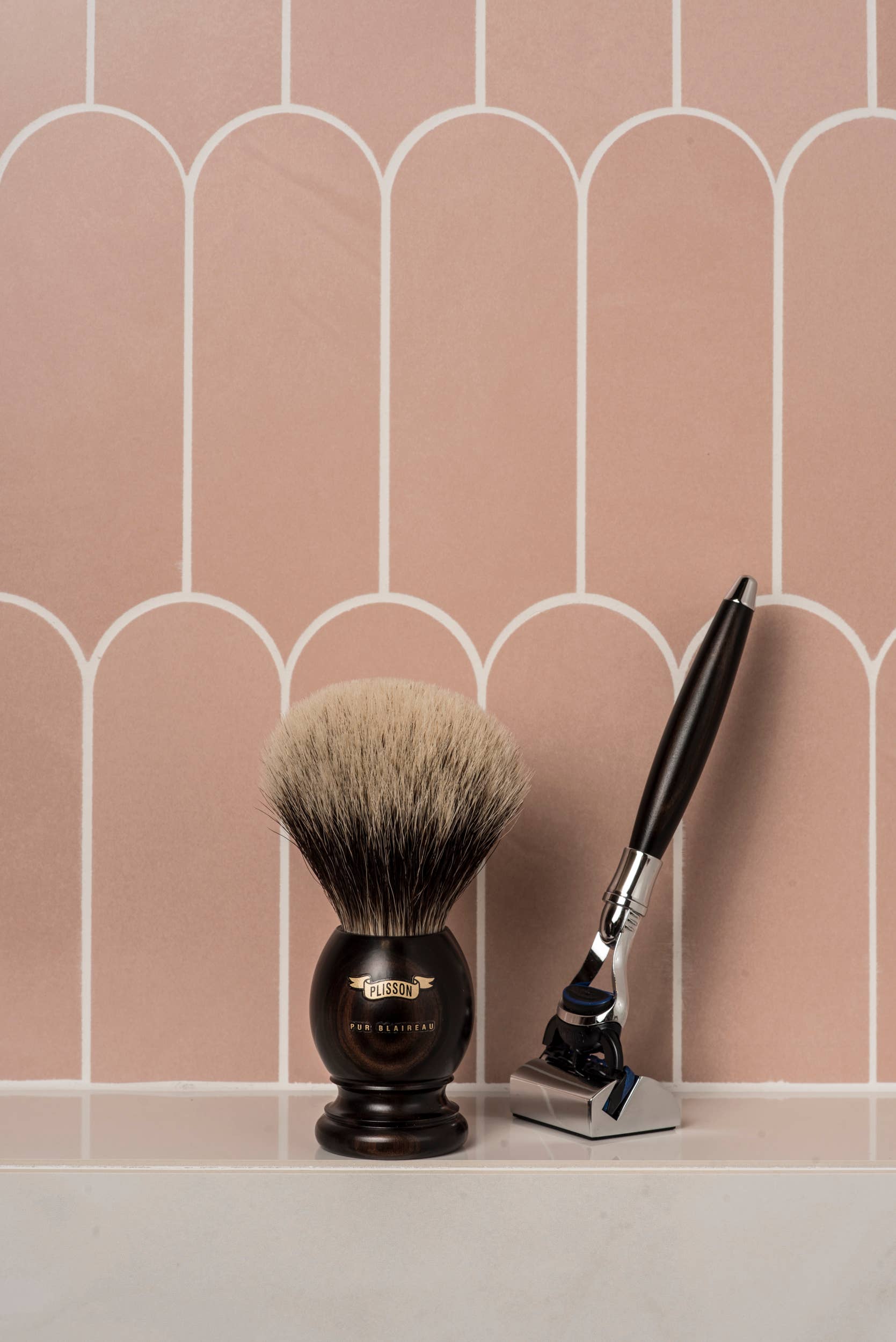 Plisson 1808 - Wholesale Razor - Men's - Mach3 Black Beech Razor1