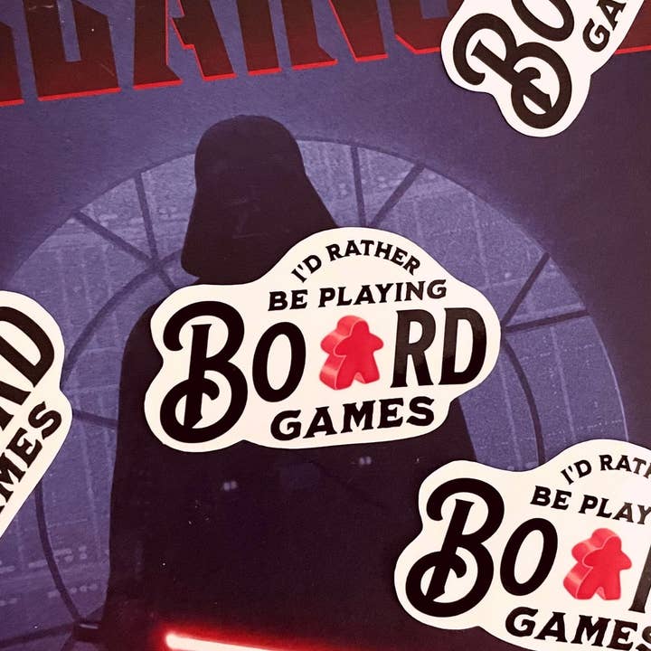 Minva Tabletop Design Co – wholesale Sticker – I'd Rather Be Playing Board Games Sticker6