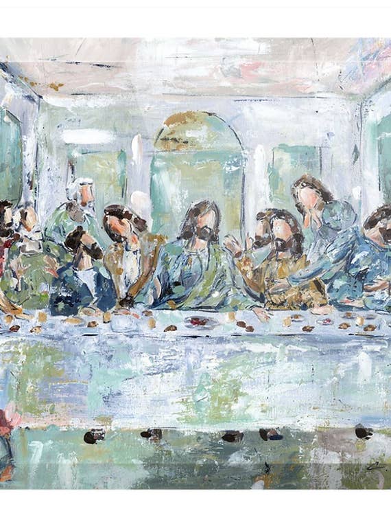 "Legacy Meal I 5x7" acrylic block WHOLESALE for wholesale by Chelsea McShane Art