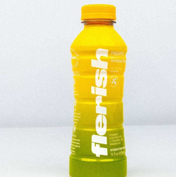 Flerish - Wholesale Sports/Energy Drink - Pineapple 12 Pack
