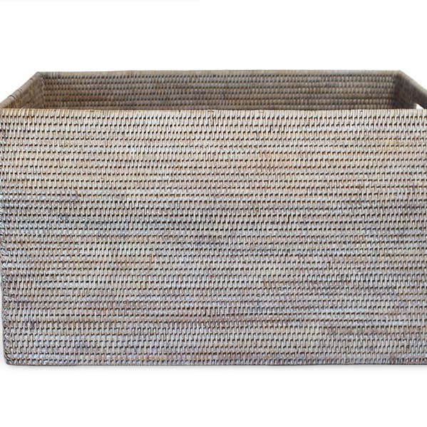 Rectangular Laundry Basket - WW 14.5x24.5x14.5'H for wholesale by Matahari