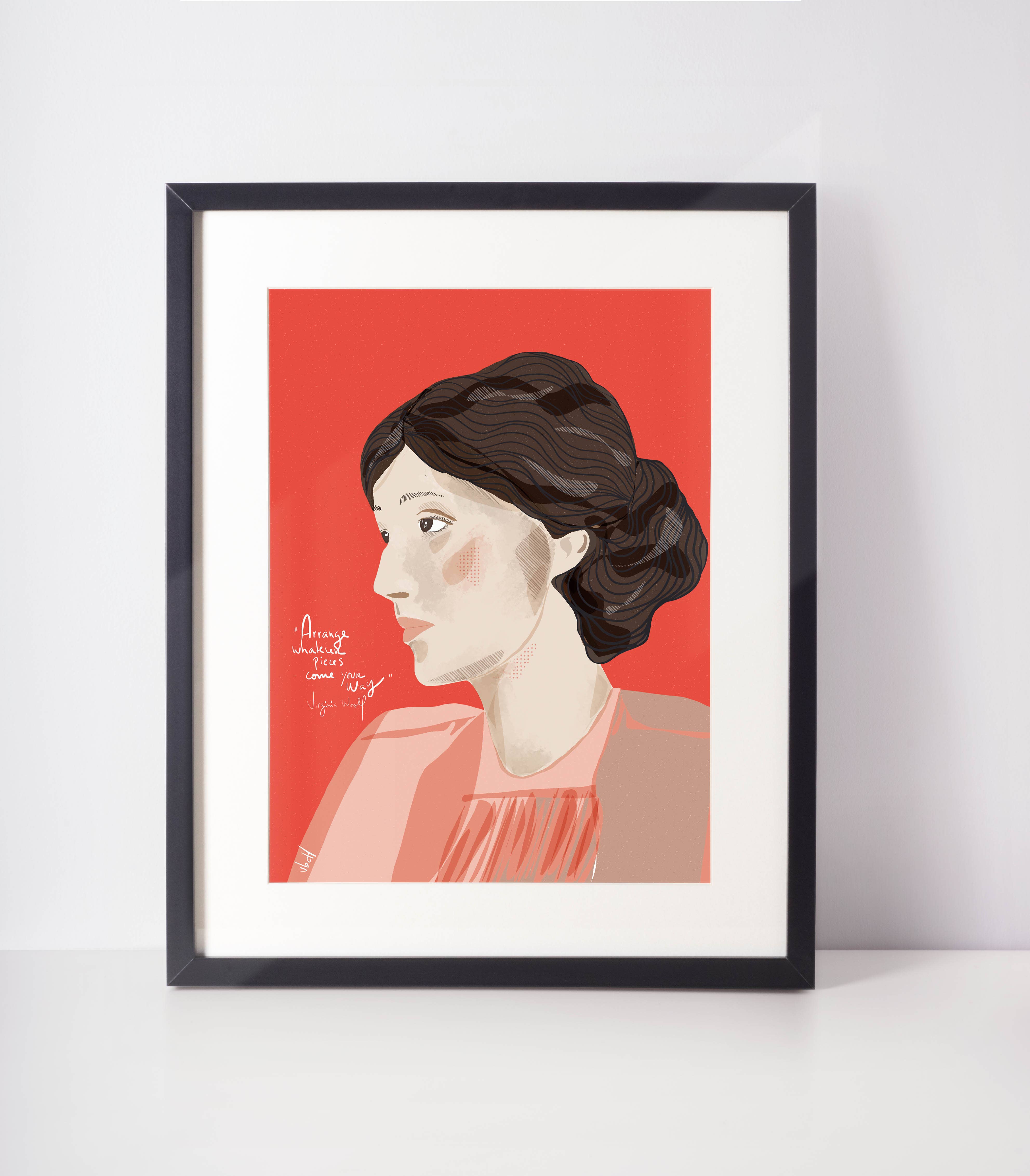 Violet Red Studio - Wholesale Everyday Greeting Card - Virginia Woolf  0