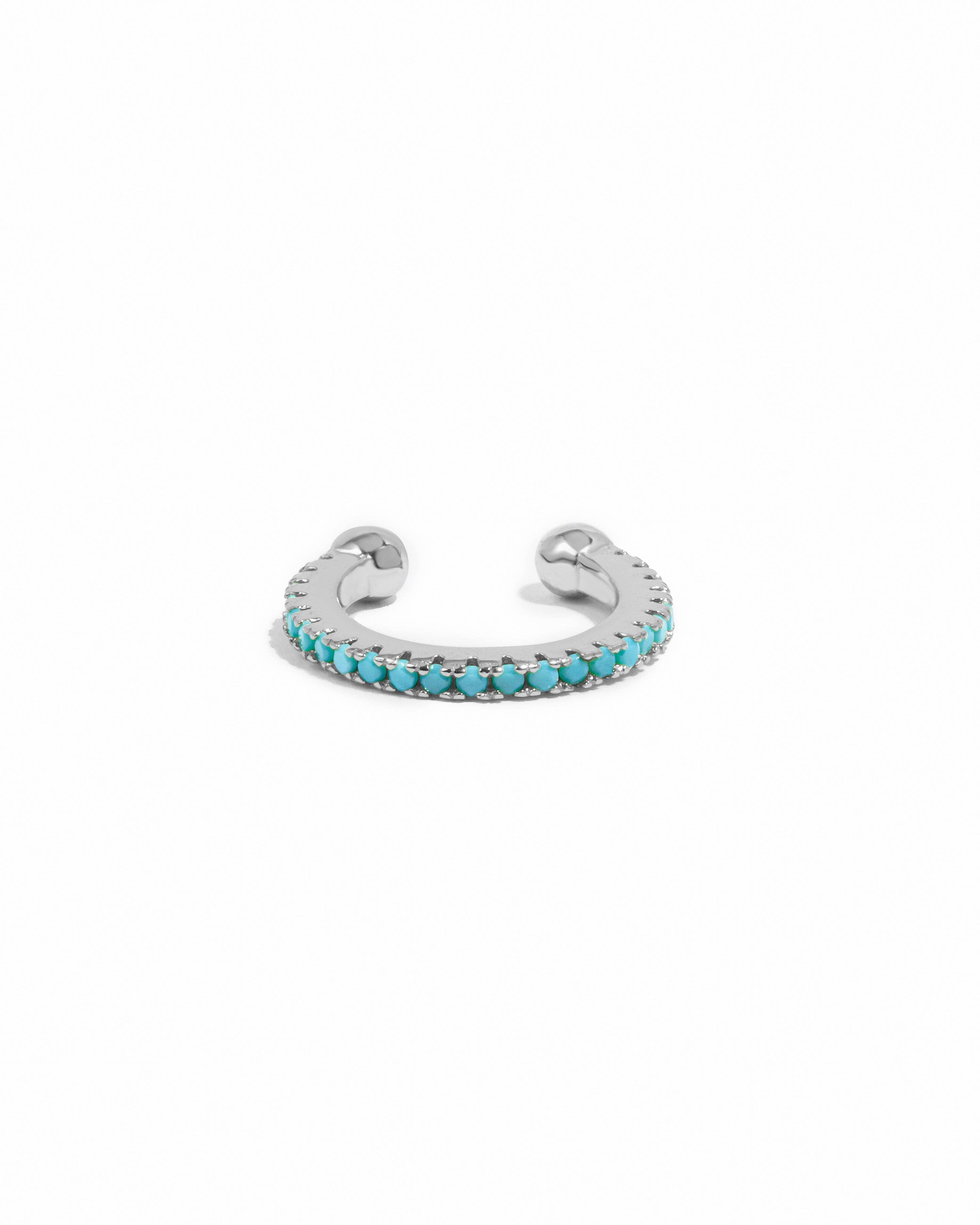 Sami Jewels - Vente Boucles d'oreilles ear cuffs/bagues d'oreilles - Manchette Oreille Turquoise2