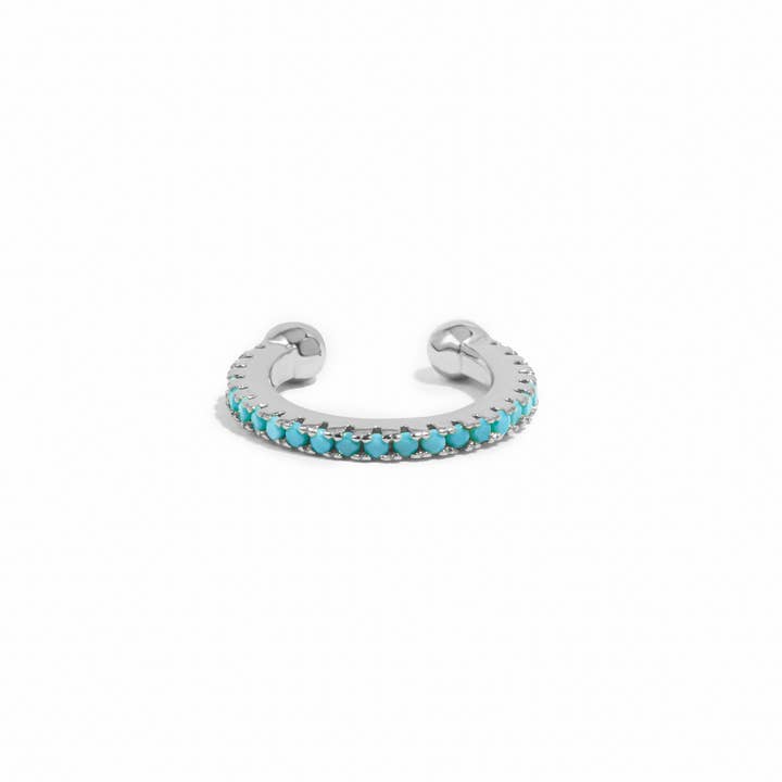 Sami Jewels - Vente Boucles d'oreilles ear cuffs/bagues d'oreilles - Manchette Oreille Turquoise2