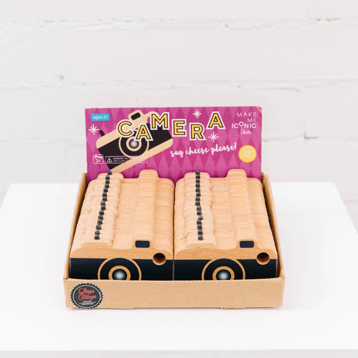 Make Me Iconic - Wholesale Houten speelgoed - Kinderen - HOUTEN SPEELGOED - LOSSE MUNTJES CAMERA