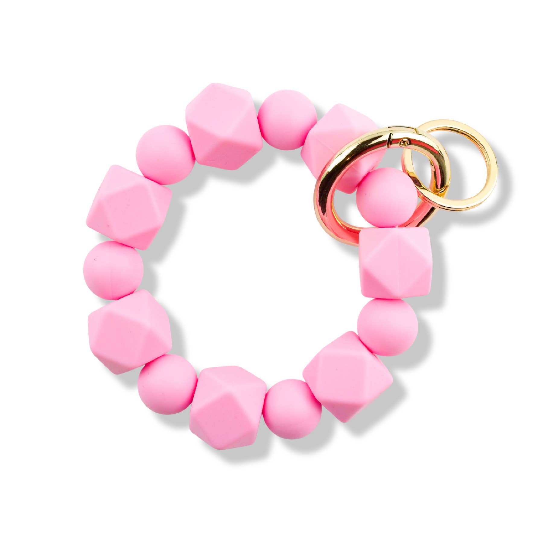 Cleary Lane – wholesale Keychain – Women's – Beaded Wristlet Keychain Hexagon Silicone2