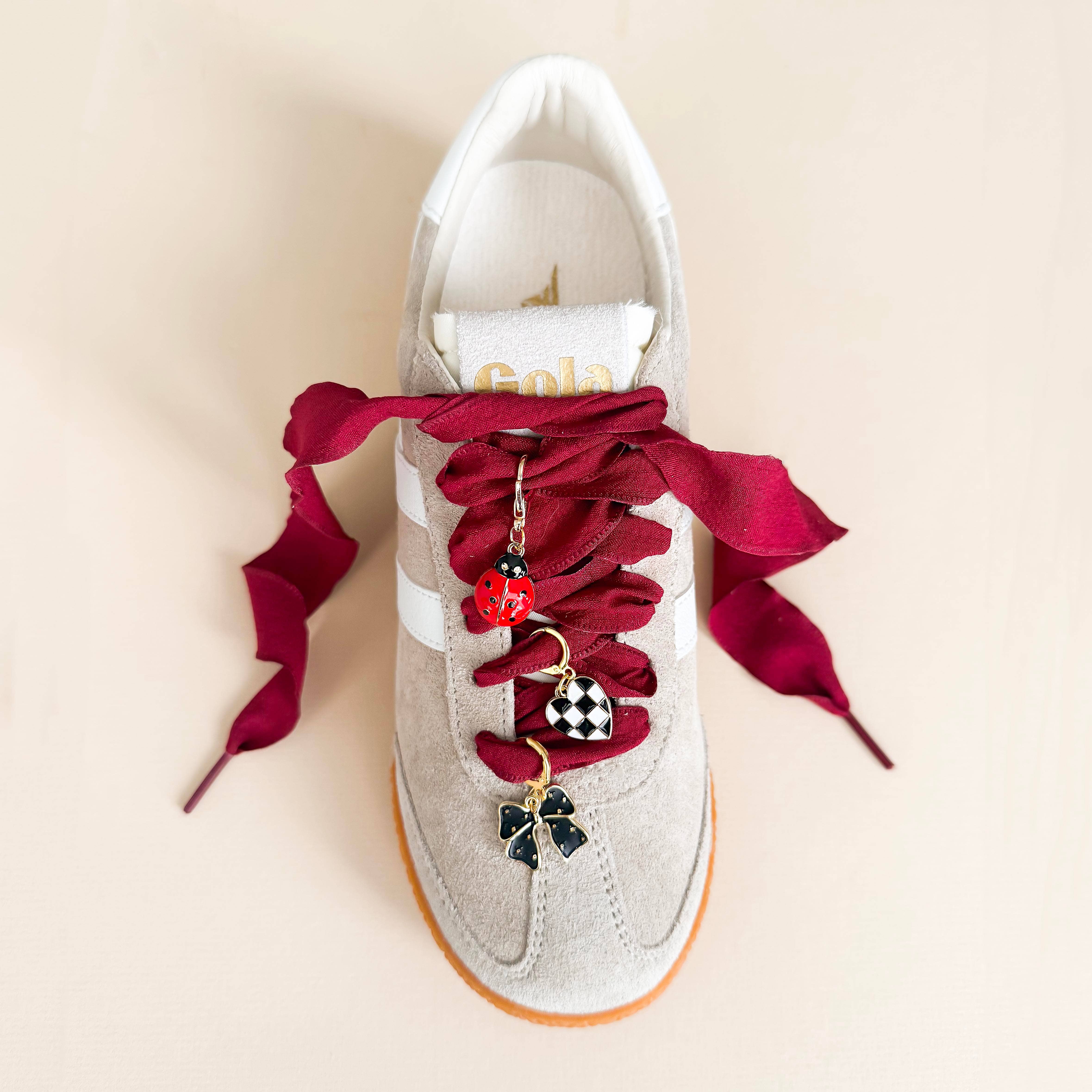 Leo & Lee Studio - Wholesale Shoelaces - Women's -  Gingham Shoe Lace Sets– Ribbon Bow Shoe Accessories24