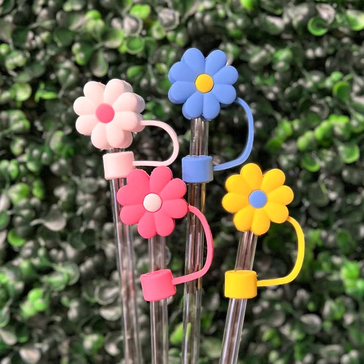 Briano Wholesale - Wholesale Drinking Straw - Flower Large Straw Toppers