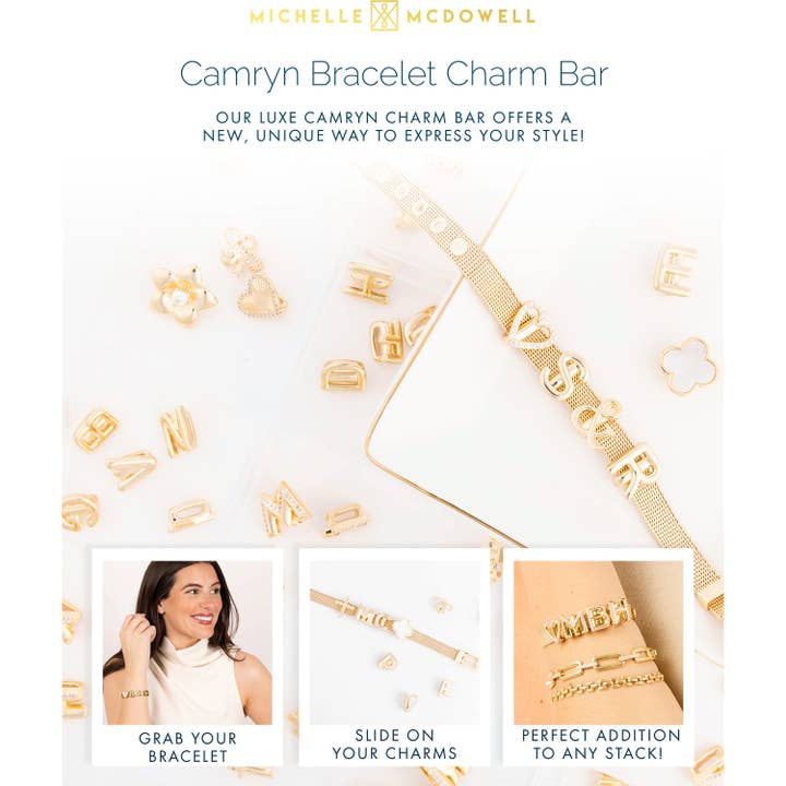 Hyldetaler Camryn Charm Bar for engroshandel hos Michelle McDowell