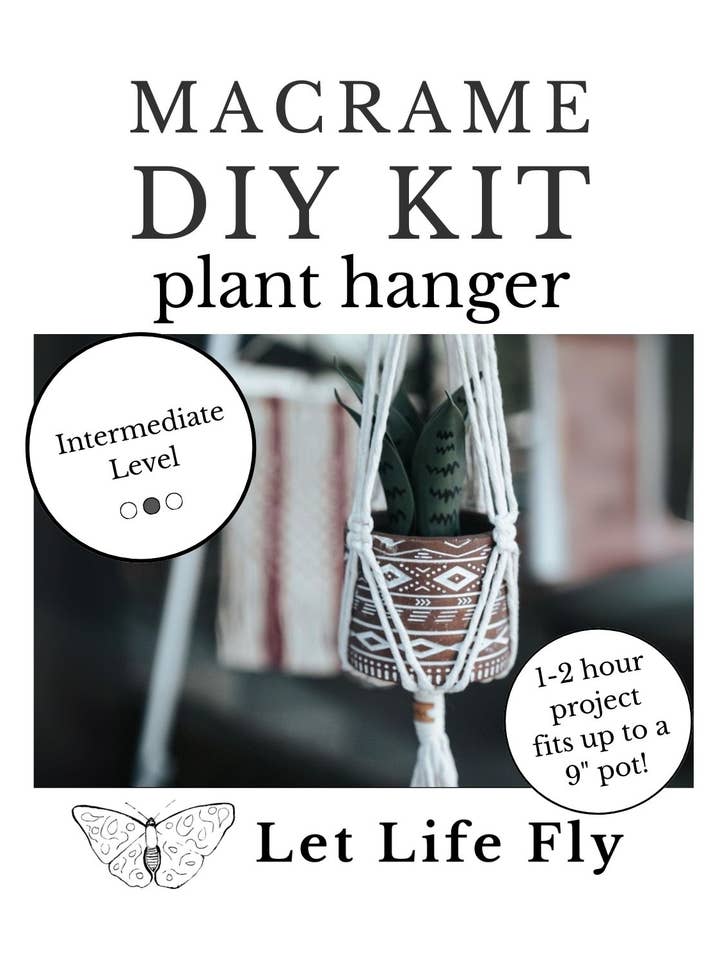 Macrame DIY Kit - Plant Hanger - Ages 16 and Up! for wholesale by Let Life Fly