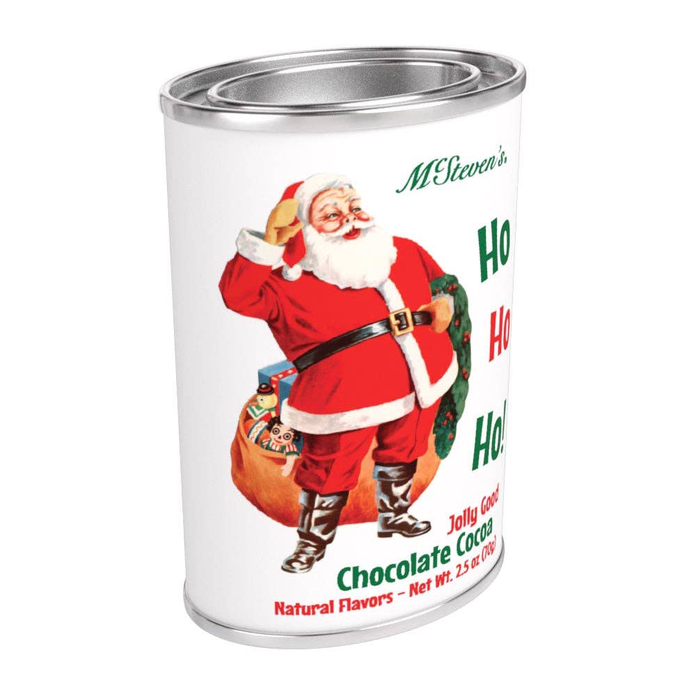 McSteven's - Vente Préparations/kits pour chocolat chaud - Père Noël Vintage Ho Ho Ho ! Bon Chocolat Joyeux. Cacao (boîtes de 70g)2