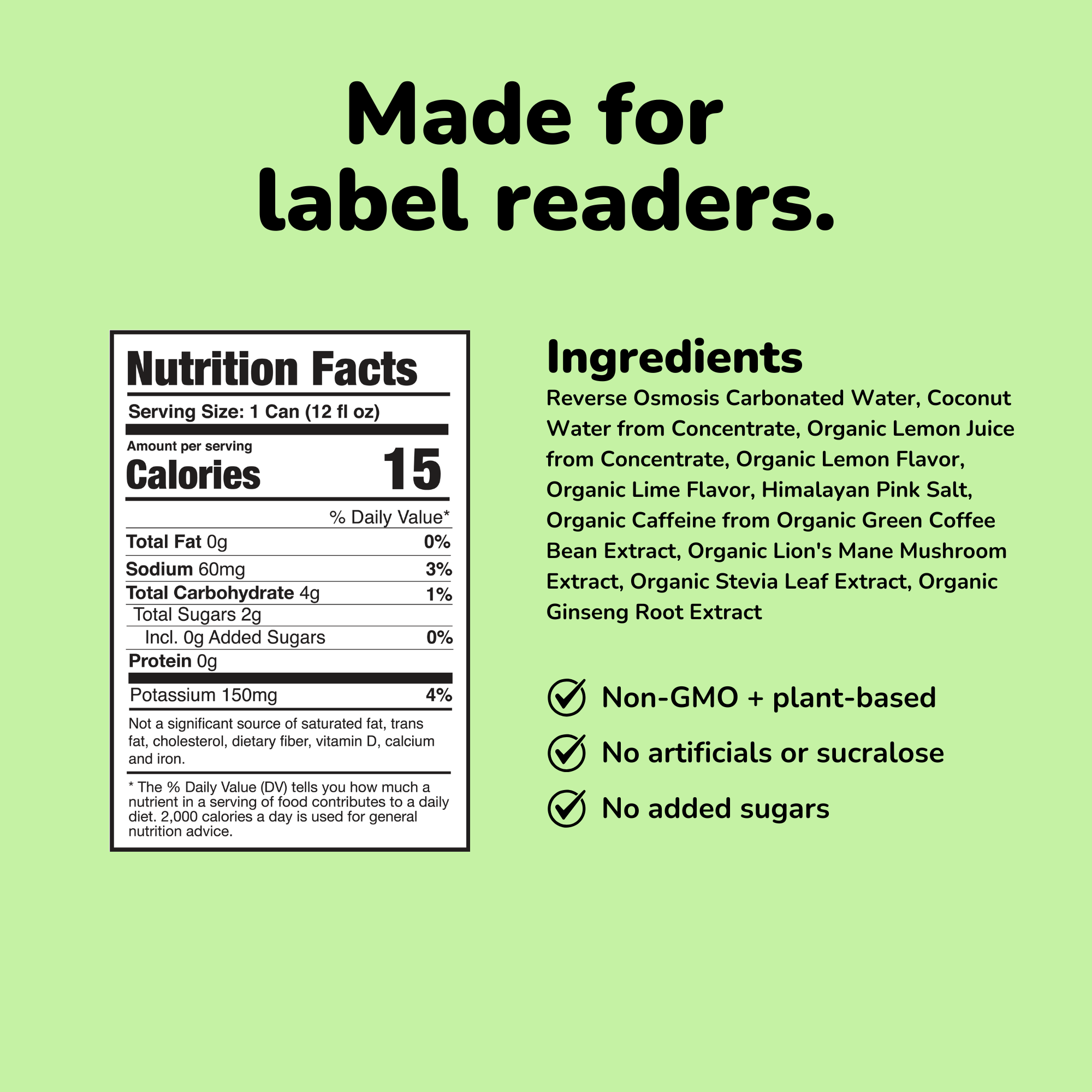 NOOMA - Wholesale Sports/Energy Drink - Performance Energy Drinks - Lemon Lime (12-Pack)1