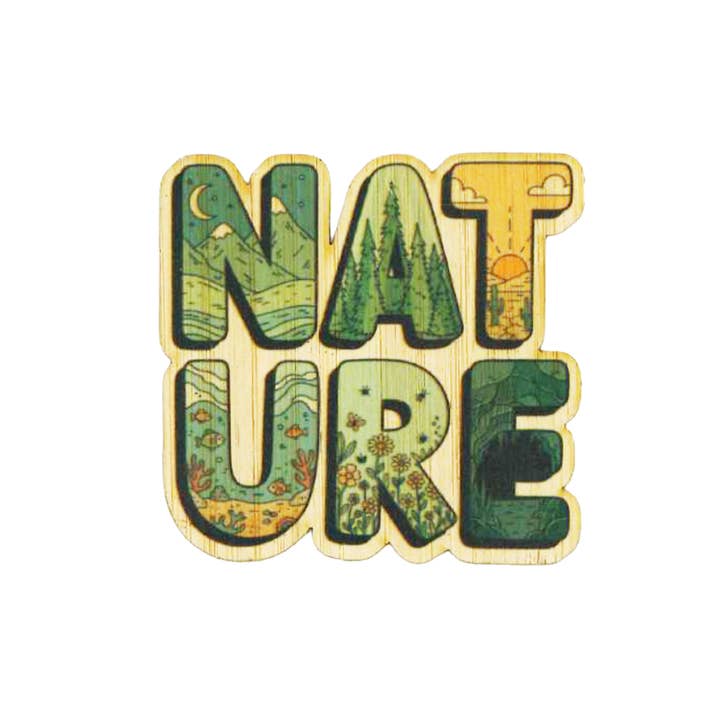 Naturbild Wort für den Großhandel von Bamboo Wood Stickers