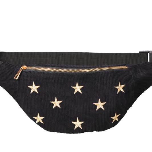 Pochete "BRILHE COMO AS ESTRELAS" - Preto e Dourado por atacado de Life of Bulu