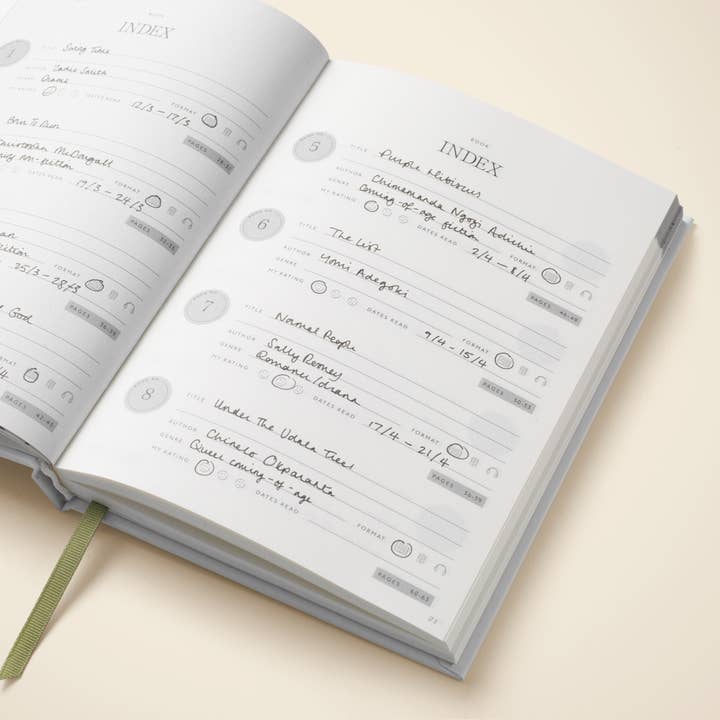 Papier - Wholesale Journal/Diary - Nose In a Book A5 Hardcover Guided Reading Journal